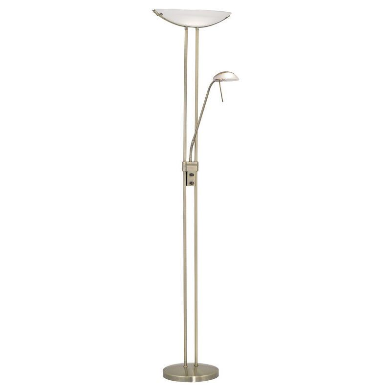 Bronze design Leselampe Stehlampe Glas, Brava, mit Schalter