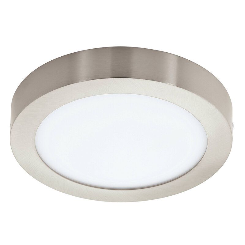 Nickel Smart Deckenleuchte Kunststoff, Geraldo, 16,5W, warm- bis kaltweiß einstellbare LED, IP44