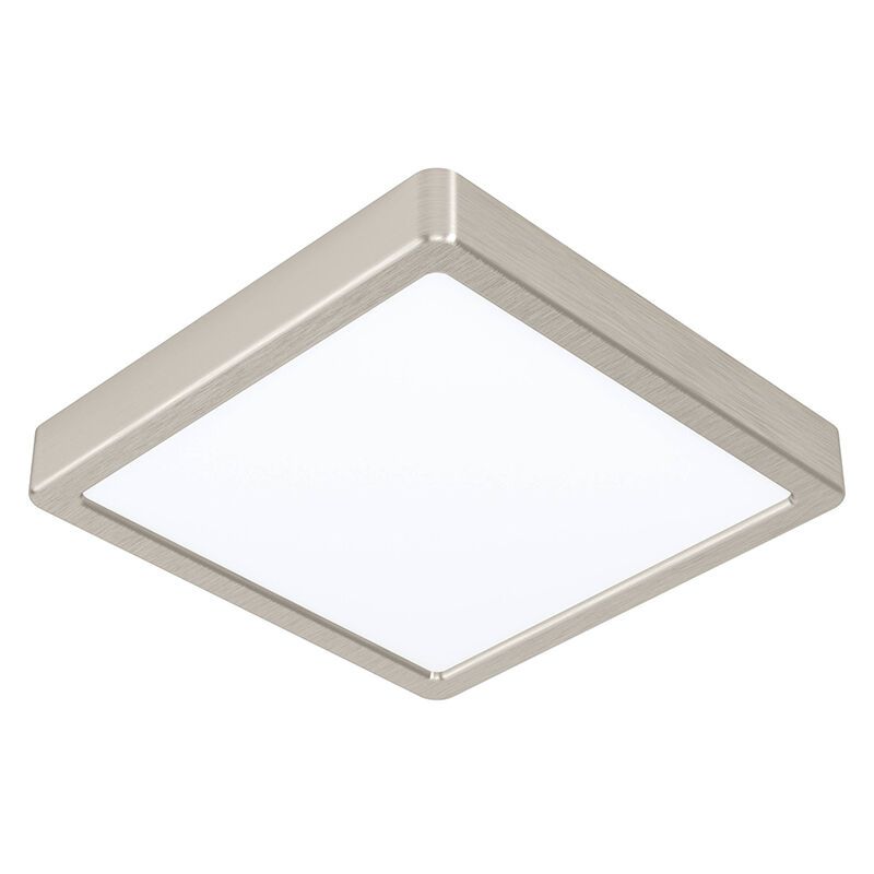 Nickel Smart Deckenleuchte Kunststoff, Geraldo, 16,5W, warm- bis kaltweiß einstellbare LED, IP44