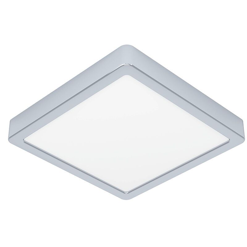 Chrom Badezimmer Deckenleuchte Kunststoff, Geraldo, 17W, 3000K LED, IP44