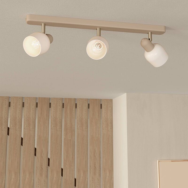 Beige Deckenstrahler Stahl, Connor