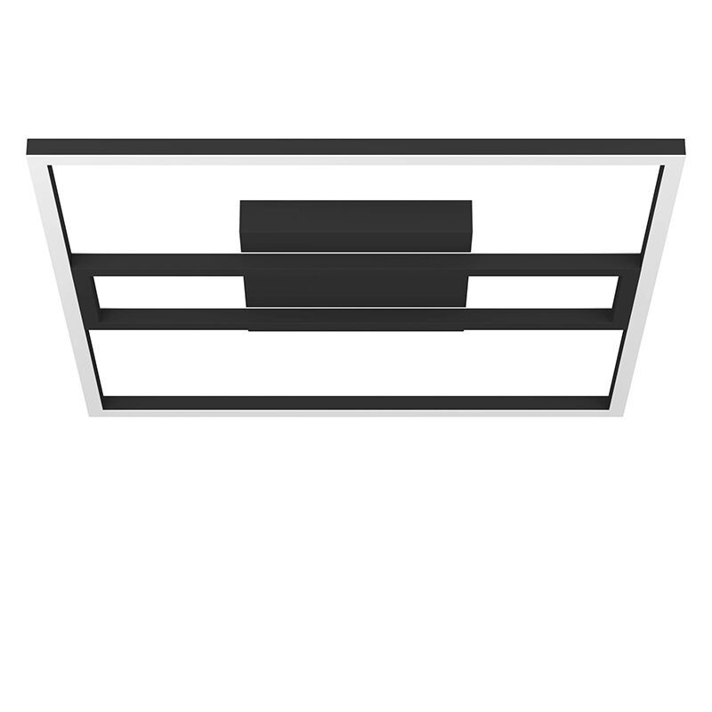 Schwarze moderne Smart Deckenleuchte Aluminium, Cecilia, 21W, warm- bis kaltweiß einstellbare LED