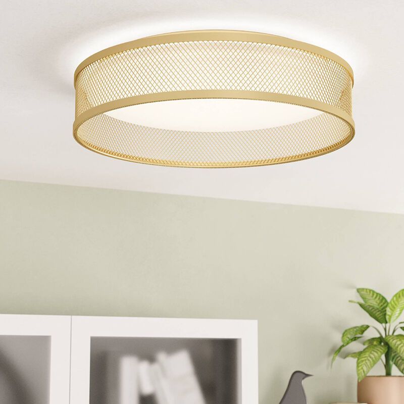 Messing Deckenlampe Stahl, Jolene, 20W, 3000K LED