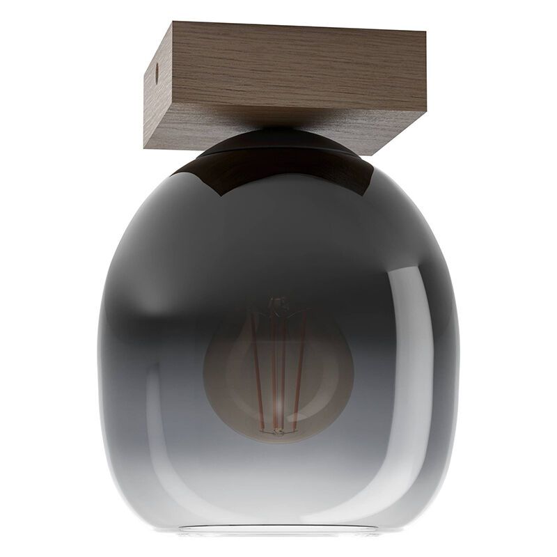 Braune moderne Deckenleuchte Holz, Frida