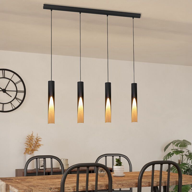 Braune moderne Pendelleuchte Aluminium, Aloysius