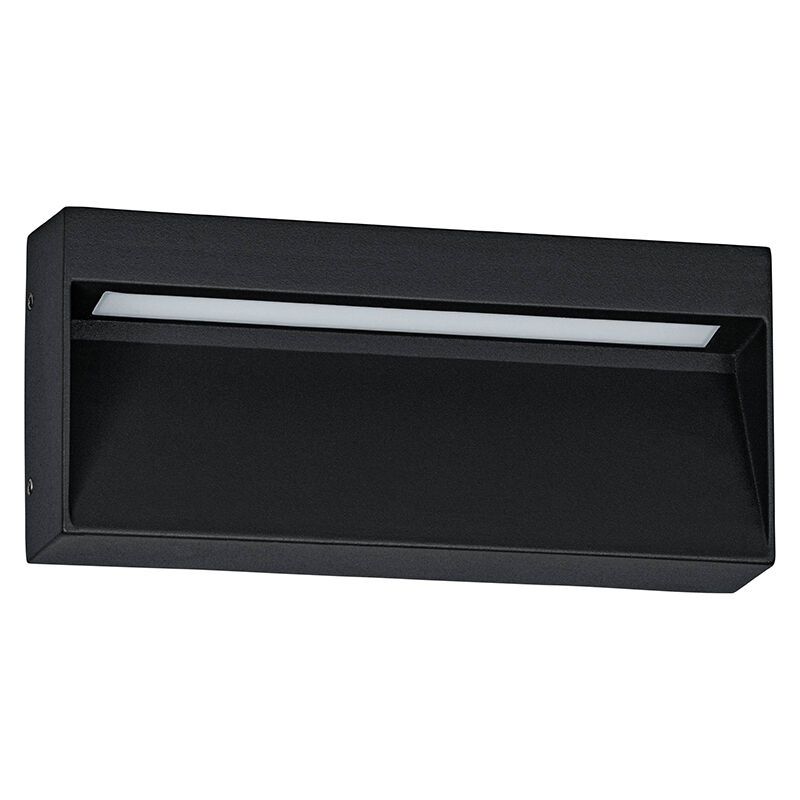 Schwarze moderne Außenleuchte Aluminium, Lamar, 4,8W, warm- bis kaltweiß einstellbare LED, IP65 Schwarze moderne Außenleuchte Aluminium, Lamar, 4,8W, warm- bis kaltweiß einstellbare LED, IP65