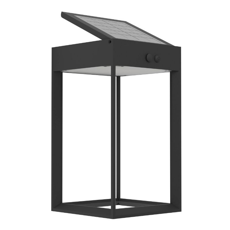 Schwarze Solar Außen Wandleuchte Kunststoff, Hubrecht, 6,5W, 4000K LED, IP65 Schwarze Solar Außen Wandleuchte Kunststoff, Hubrecht, 6,5W, 4000K LED, IP65