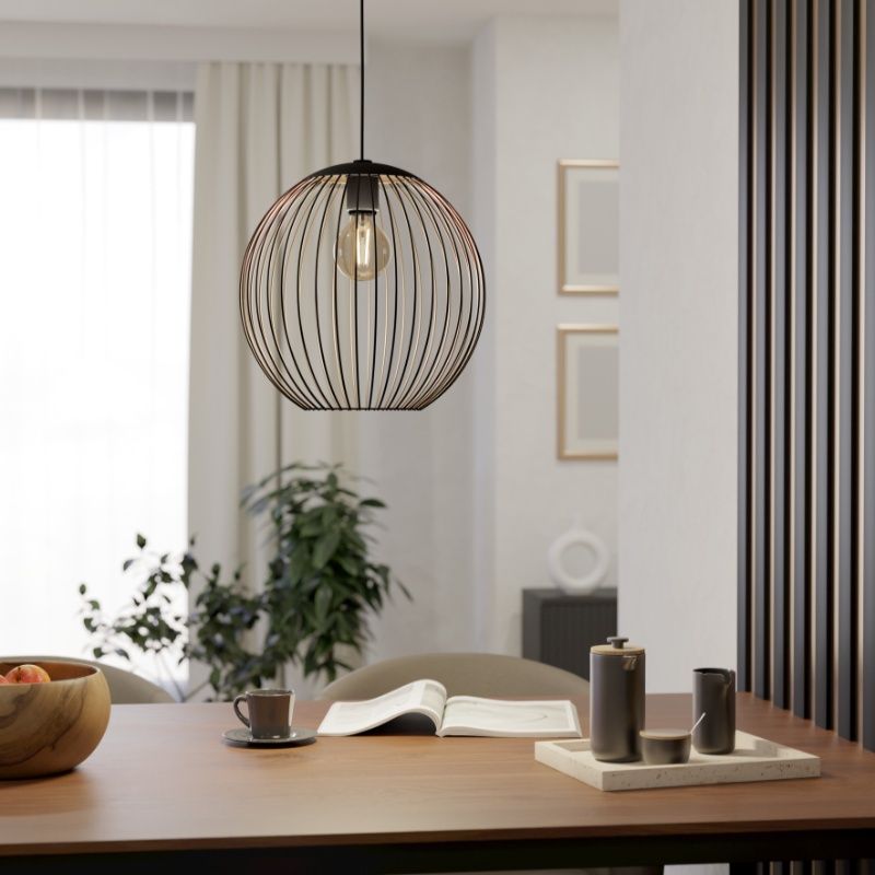 Kupfer industrielle Pendelleuchte Stahl, Aage Kupfer industrielle Pendelleuchte Stahl, Aage