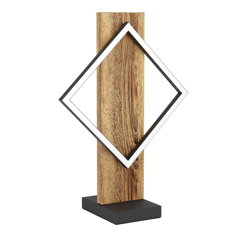 Holz Tischleuchte Design, Annebel, 13W, 3000K LED, mit Schalter