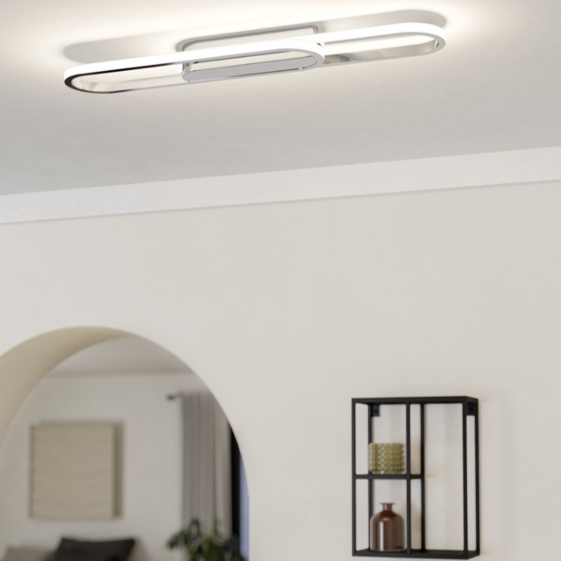 Chrom design Deckenleuchte Aluminium, Crijn, 20W, White Switch LED Chrom design Deckenleuchte Aluminium, Crijn, 20W, White Switch LED