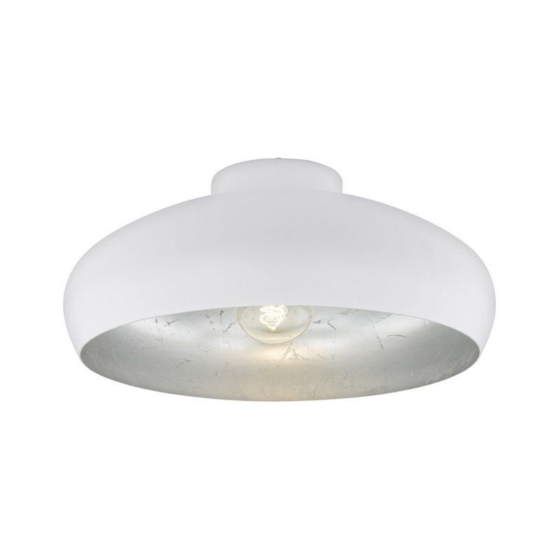 Weiße industrielle Deckenlampe Metall, Egine Weiße industrielle Deckenlampe Metall, Egine