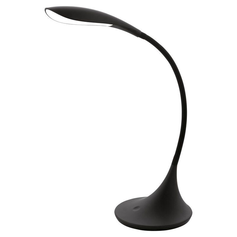 Schwarze design Schreibtischlampe Kunststoff, Lovisa, 5W, 3000K LED, mit Touch-Dimmer