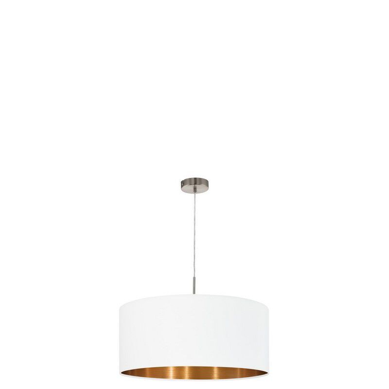 Kupfer moderne Pendelleuchte Stoff, Abano Kupfer moderne Pendelleuchte Stoff, Abano