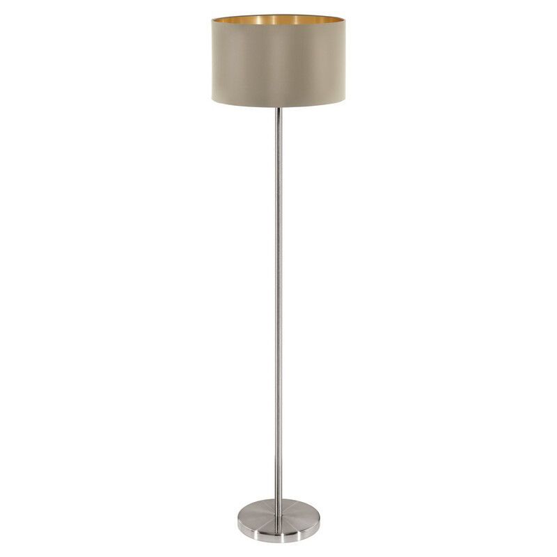 Goldene moderne Stehlampe Stoff, Terme, mit Schalter