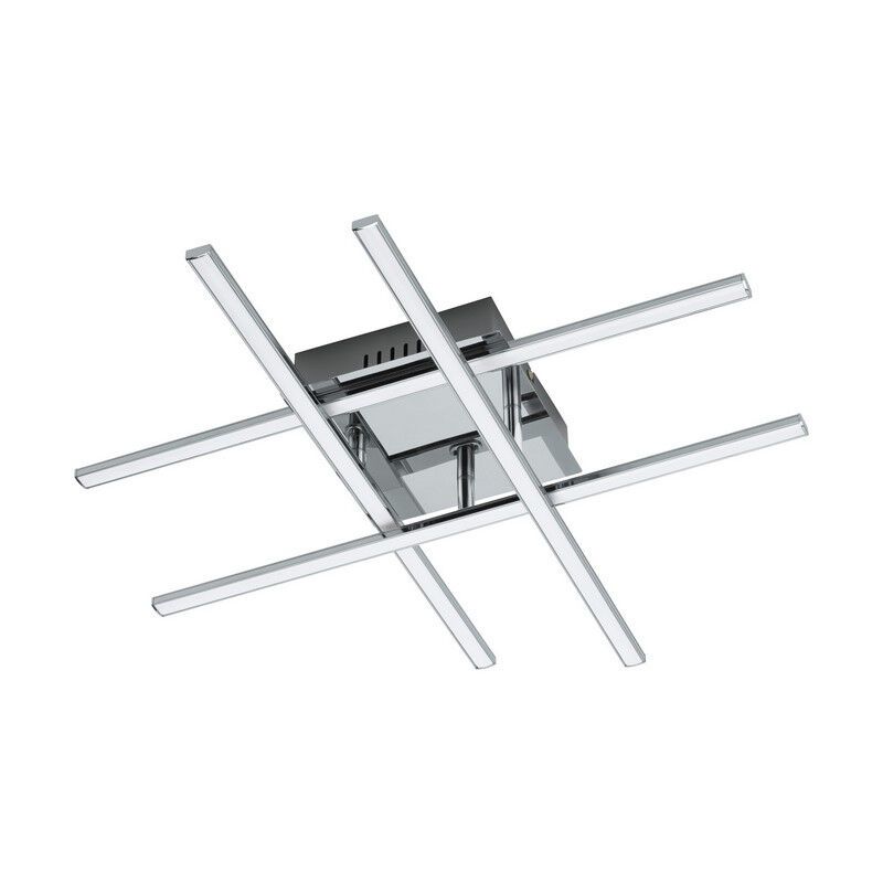 Chrom moderne Deckenleuchte Stahl, Arantxa, 24W, 3000K LED Chrom moderne Deckenleuchte Stahl, Arantxa, 24W, 3000K LED