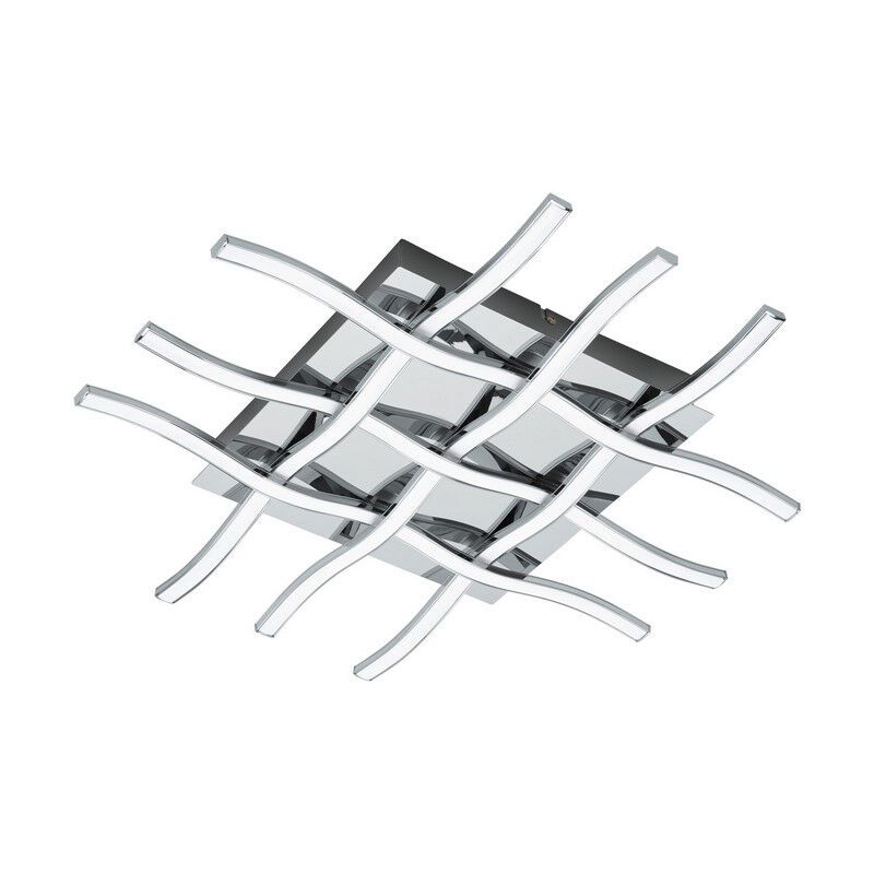 Chrom moderne Deckenleuchte Stahl, Arantxa, 36W, 3000K LED Chrom moderne Deckenleuchte Stahl, Arantxa, 36W, 3000K LED