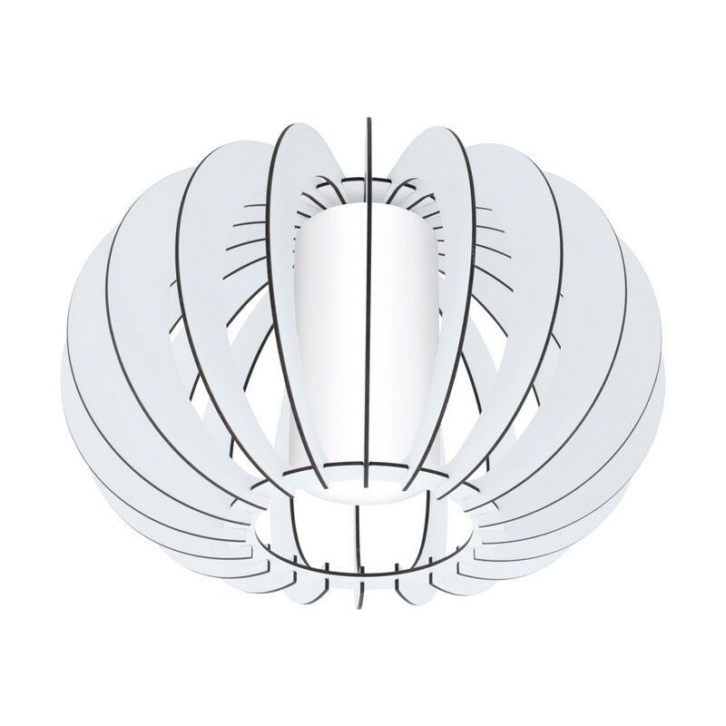 Weiße landhaus Deckenleuchte Holz, Kiran