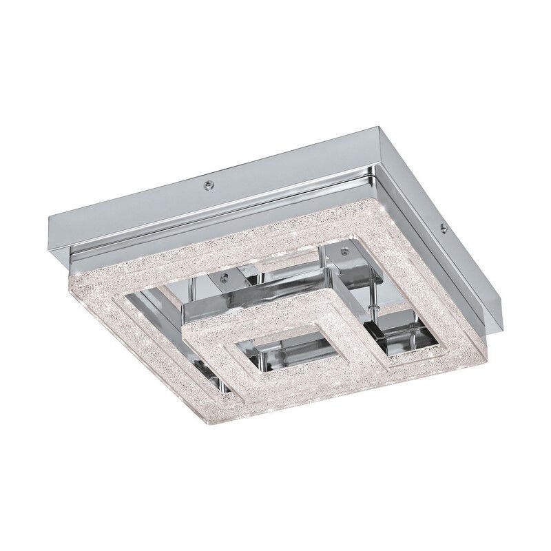 Chrom moderne Deckenleuchte Kunststoff, Arjo, 12W, 3000K LED Chrom moderne Deckenleuchte Kunststoff, Arjo, 12W, 3000K LED