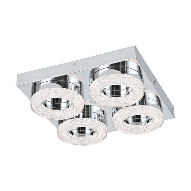 Chrom moderne Wandleuchte Kunststoff, Arjo, 4W, 3000K LED