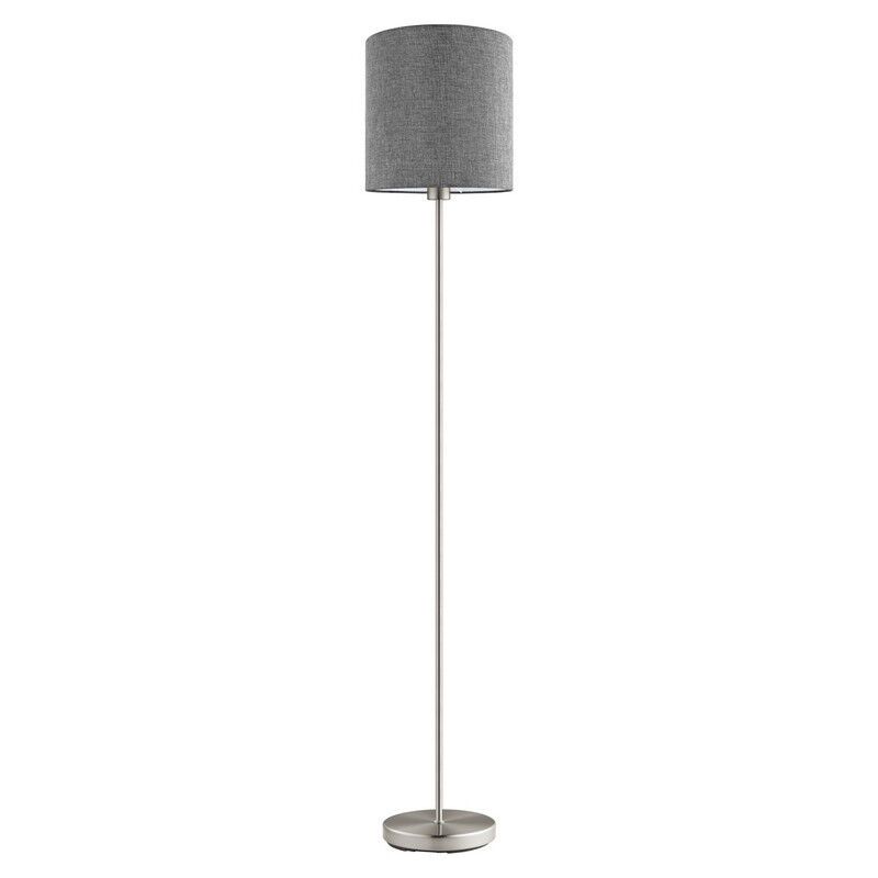 Graue moderne Stehlampe Stoff, Abano, mit Schalter