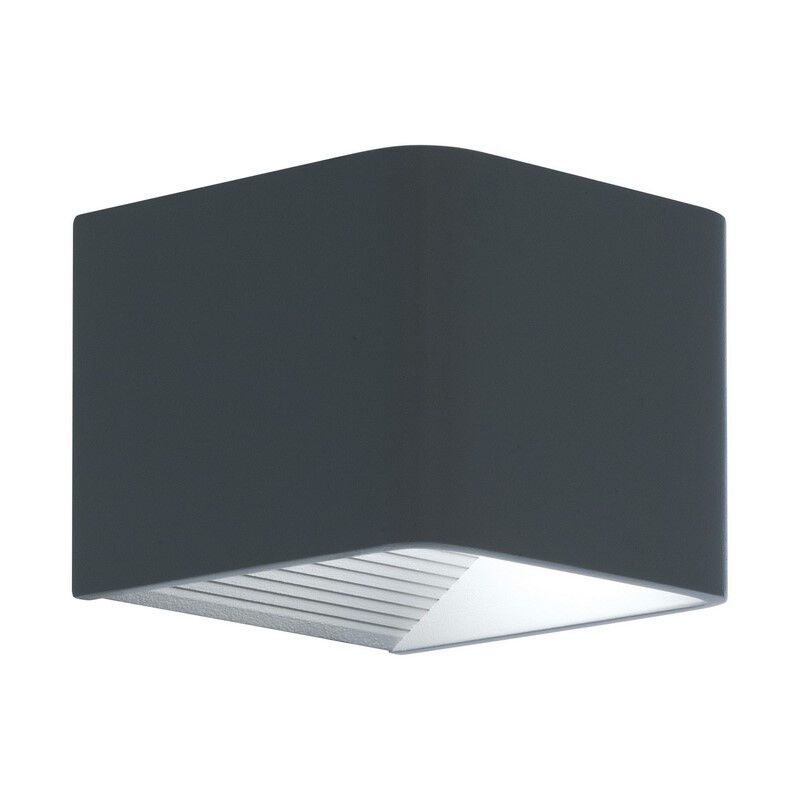 Anthrazit moderne Außenleuchte Aluminium, Kay, 6W, 3000K LED, IP44