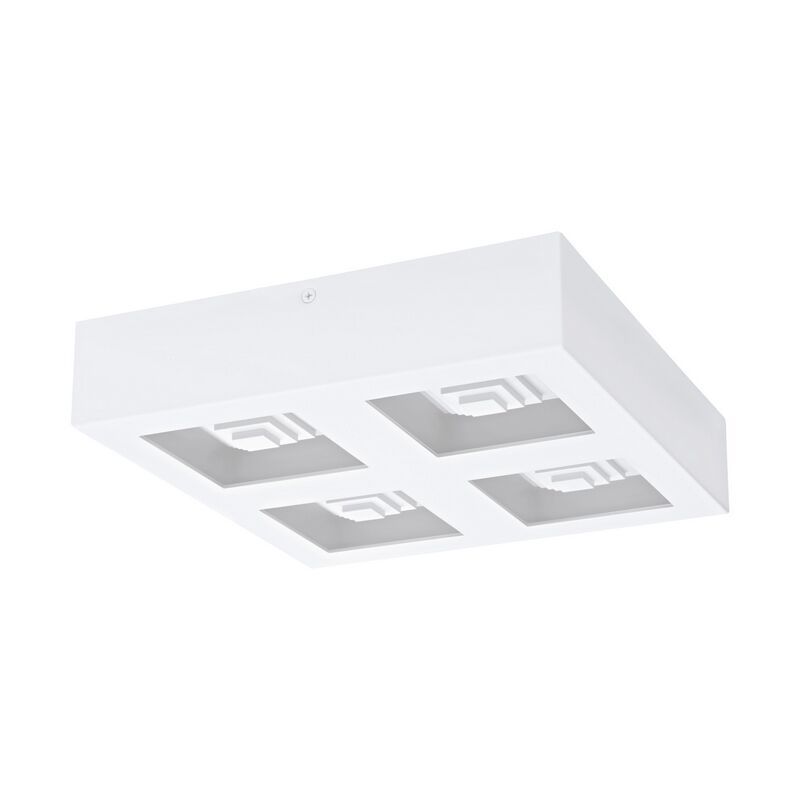 Weiße moderne Deckenlampe Stahl, Olger, 6W, 3000K LED
