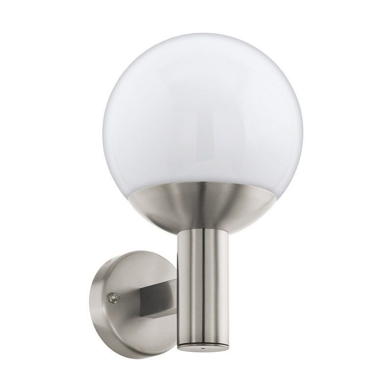 Silberne moderne Außenleuchte Edelstahl, Baukje, IP44 Silberne moderne Außenleuchte Edelstahl, Baukje, IP44