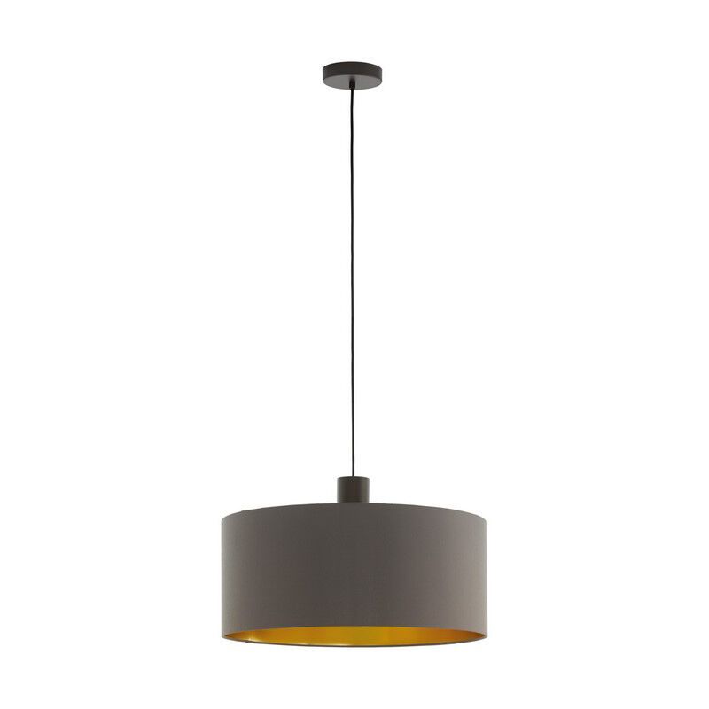 Braune moderne Pendelleuchte Stoff, Mies