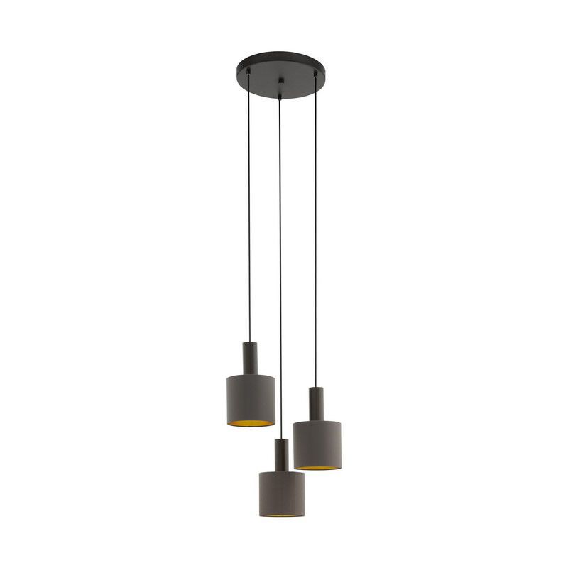 Braune moderne Pendelleuchte Stoff, Mies Braune moderne Pendelleuchte Stoff, Mies