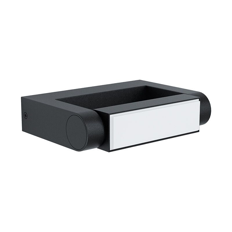 Schwarze moderne Außenleuchte Aluminium, Kawa, 4,8W, 3000K LED, IP44