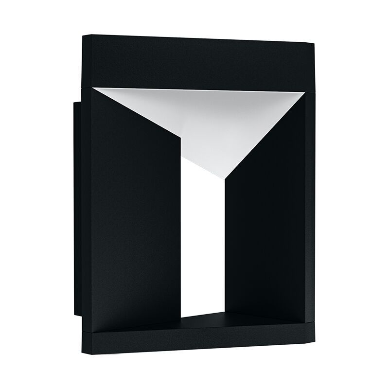 Schwarze moderne Außenleuchte Aluminium, Lyke, 10W, 3000K LED, IP54