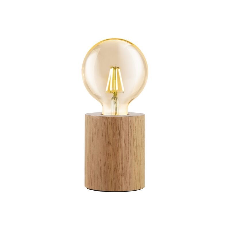 Holz Tischleuchte Braun, Yannic, mit Schalter Holz Tischleuchte Braun, Yannic, mit Schalter