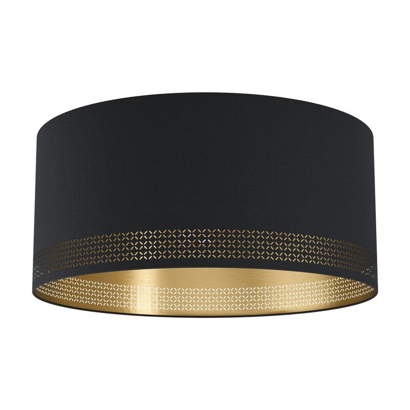 Schwarze moderne Deckenlampe Stahl, Niko