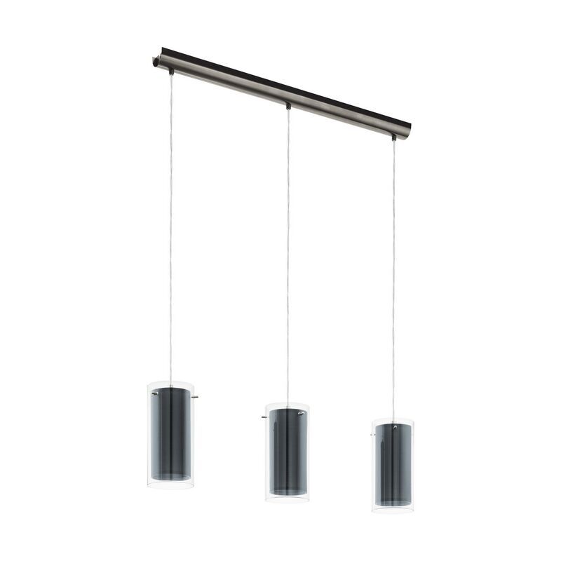 Nickel moderne Pendelleuchte Glas, Barceno Nickel moderne Pendelleuchte Glas, Barceno