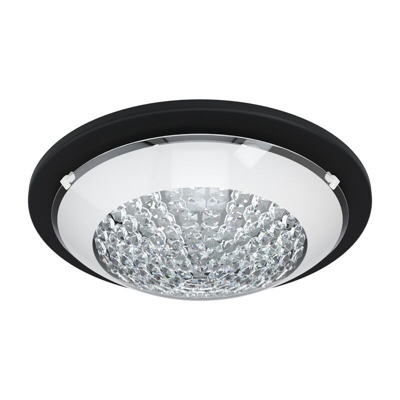 Schwarze Deckenlampe Stahl, Geeske, 11W, 3000K LED