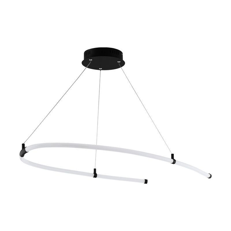 Schwarze moderne Pendelleuchte Kunststoff, Gamze, 27W, 3000K LED Schwarze moderne Pendelleuchte Kunststoff, Gamze, 27W, 3000K LED