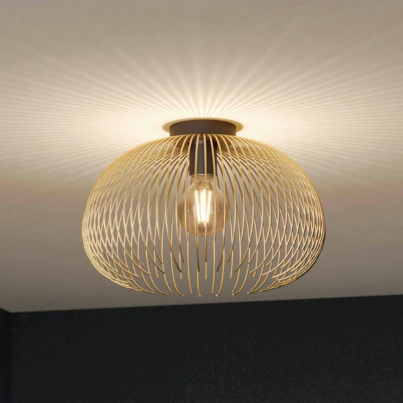 Goldene industrielle Deckenleuchte Aluminium, Keimpe