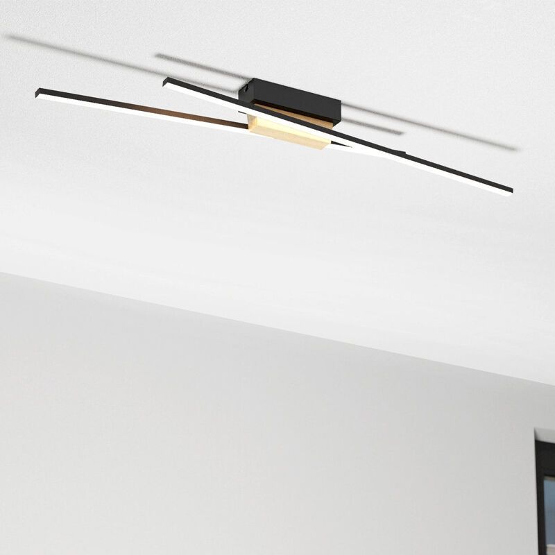 Schwarze moderne Deckenleuchte Aluminium, Leintje, 13W, 3000K LED Schwarze moderne Deckenleuchte Aluminium, Leintje, 13W, 3000K LED