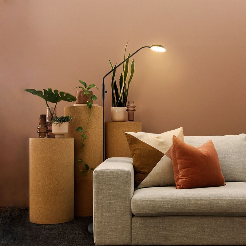 Moderne Leselampe Stehlampe Schwarz, Salvador, 5W, 3000K LED, mit Schalter Moderne Leselampe Stehlampe Schwarz, Salvador, 5W, 3000K LED, mit Schalter