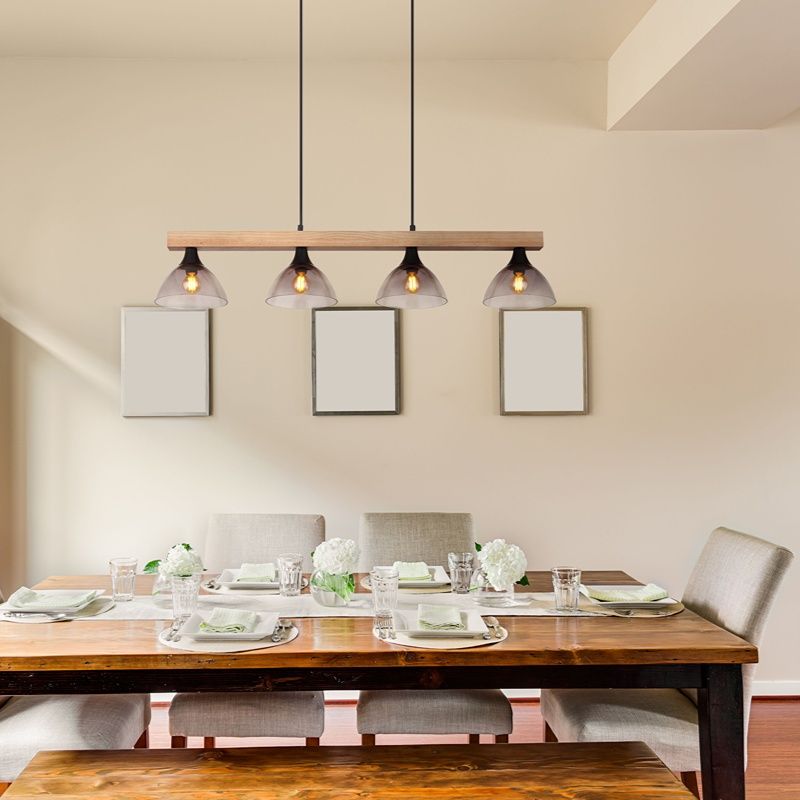 Holz Pendelleuchte Design, Lusanne