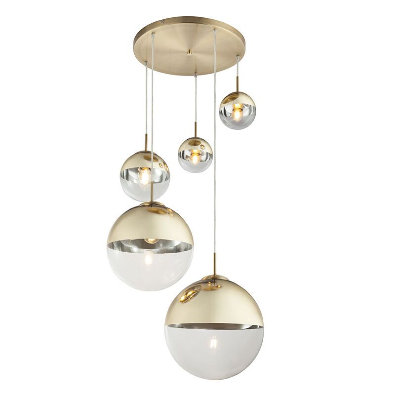 Goldene design Pendelleuchte Glas, Novia Goldene design Pendelleuchte Glas, Novia