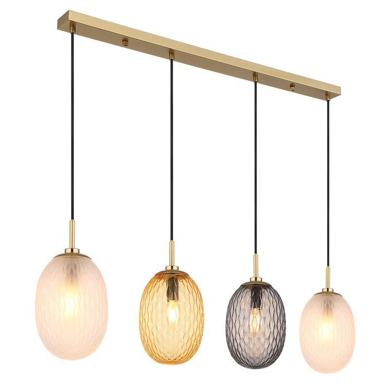 Mehrfarbige retro Pendelleuchte Glas, Dilata