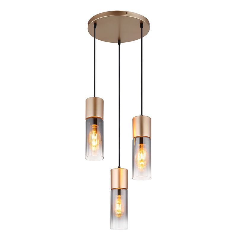 Braune design Pendelleuchte Esszimmer Metall, Xena