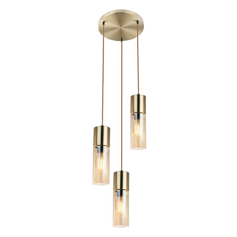 Bernstein design Pendelleuchte Glas, Xena