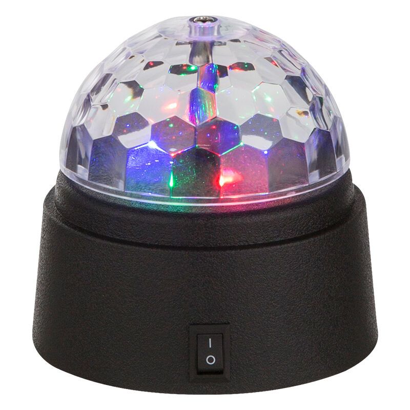 Mehrfarbige Disco Beleuchtung Kunststoff, Laurin, 0,6W, RGB LED, mit Schalter