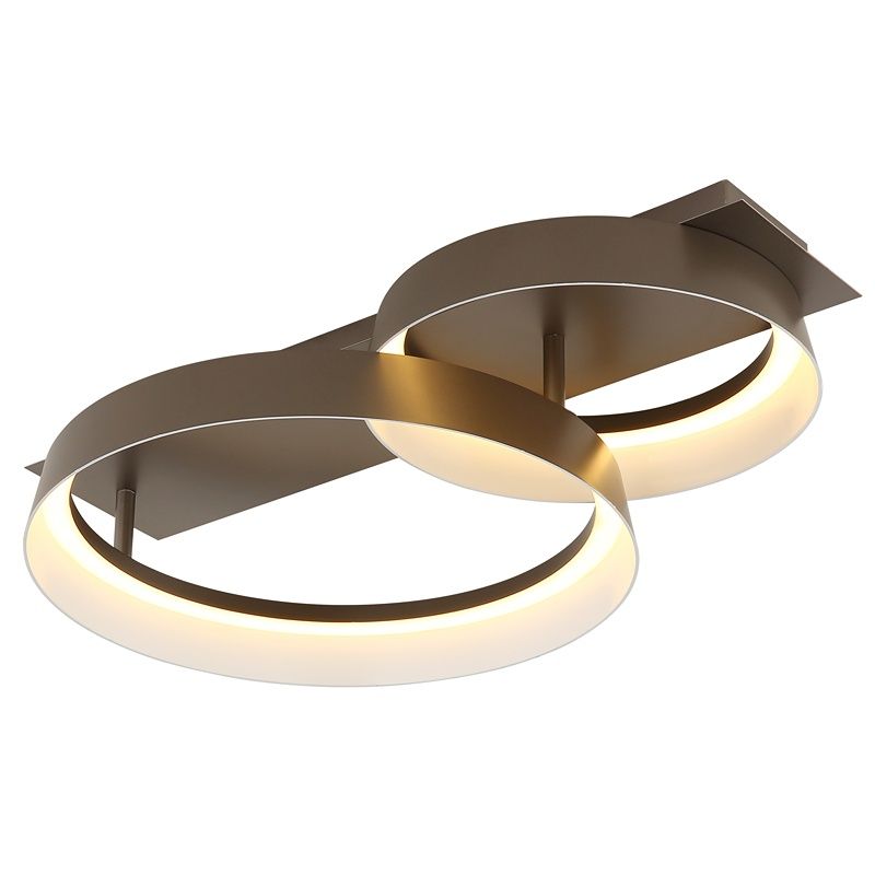 Braune design Deckenlampe Metall, Sybrich, 24W, 3000K LED