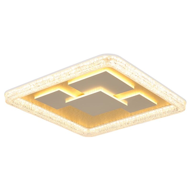 Goldene design Deckenlampe Acryl, Lynsey, 40W, 3000K LED Goldene design Deckenlampe Acryl, Lynsey, 40W, 3000K LED