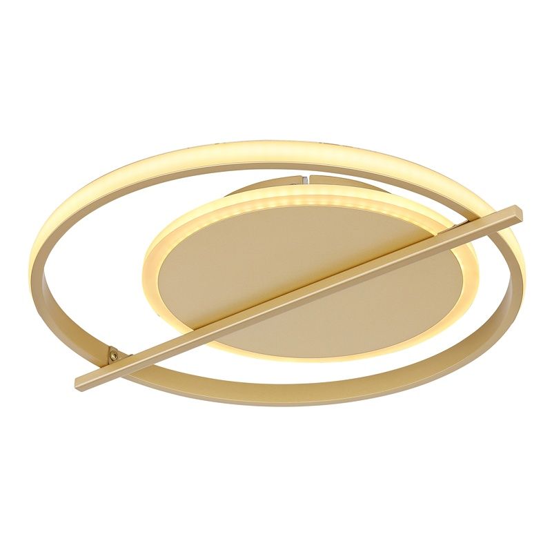 Goldene design Deckenlampe Aluminium, Reinald, 36W, 3000K LED