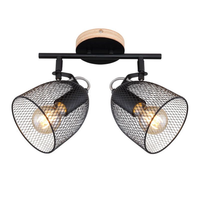 Schwarze industrielle Deckenstrahler Metall, Balenco Schwarze industrielle Deckenstrahler Metall, Balenco