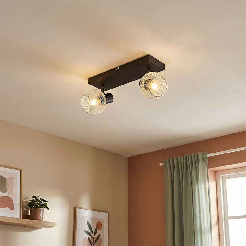 Industrielle Deckenstrahler Grau, Emado